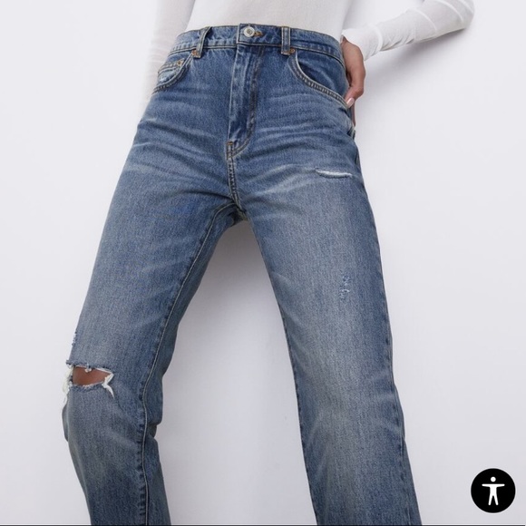 NWT Hugh Waisted Mum Jeans Zara - Picture 6 of 13